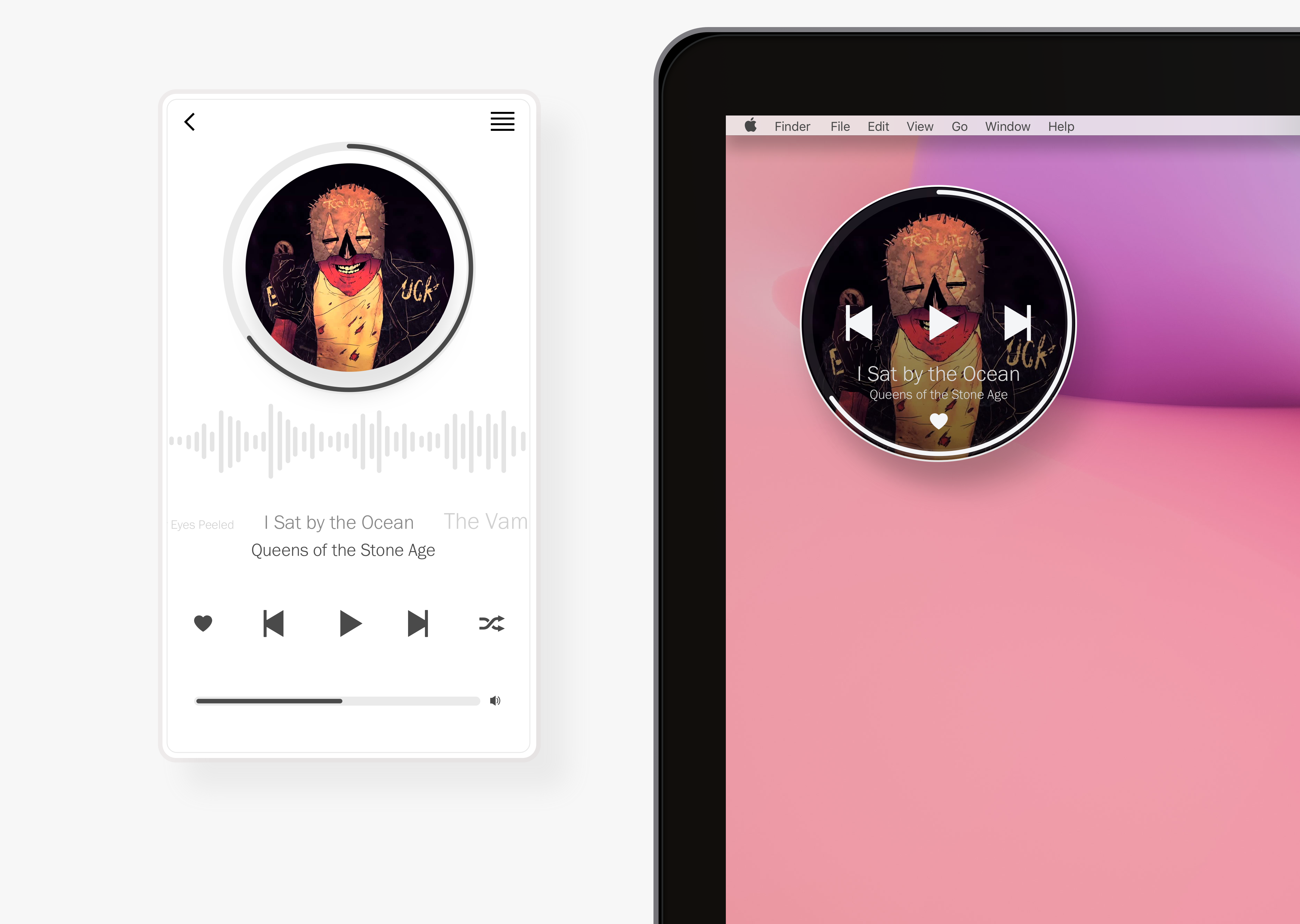 #DailyUI #009 Music Player.