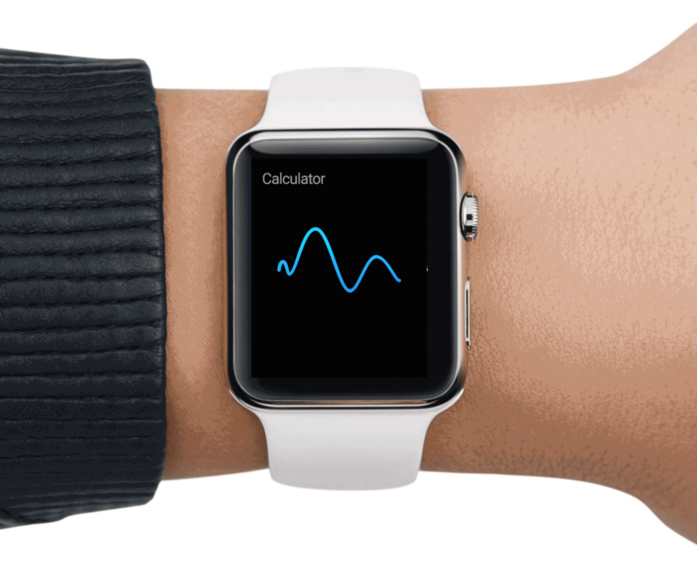 #DailyUI #004 Calculator (sorry for the lazy animation) - It's an app for iWatch that listen to you and respond with the results, so you can stay focused in your activities. I tried to keep the interface almost invisible.