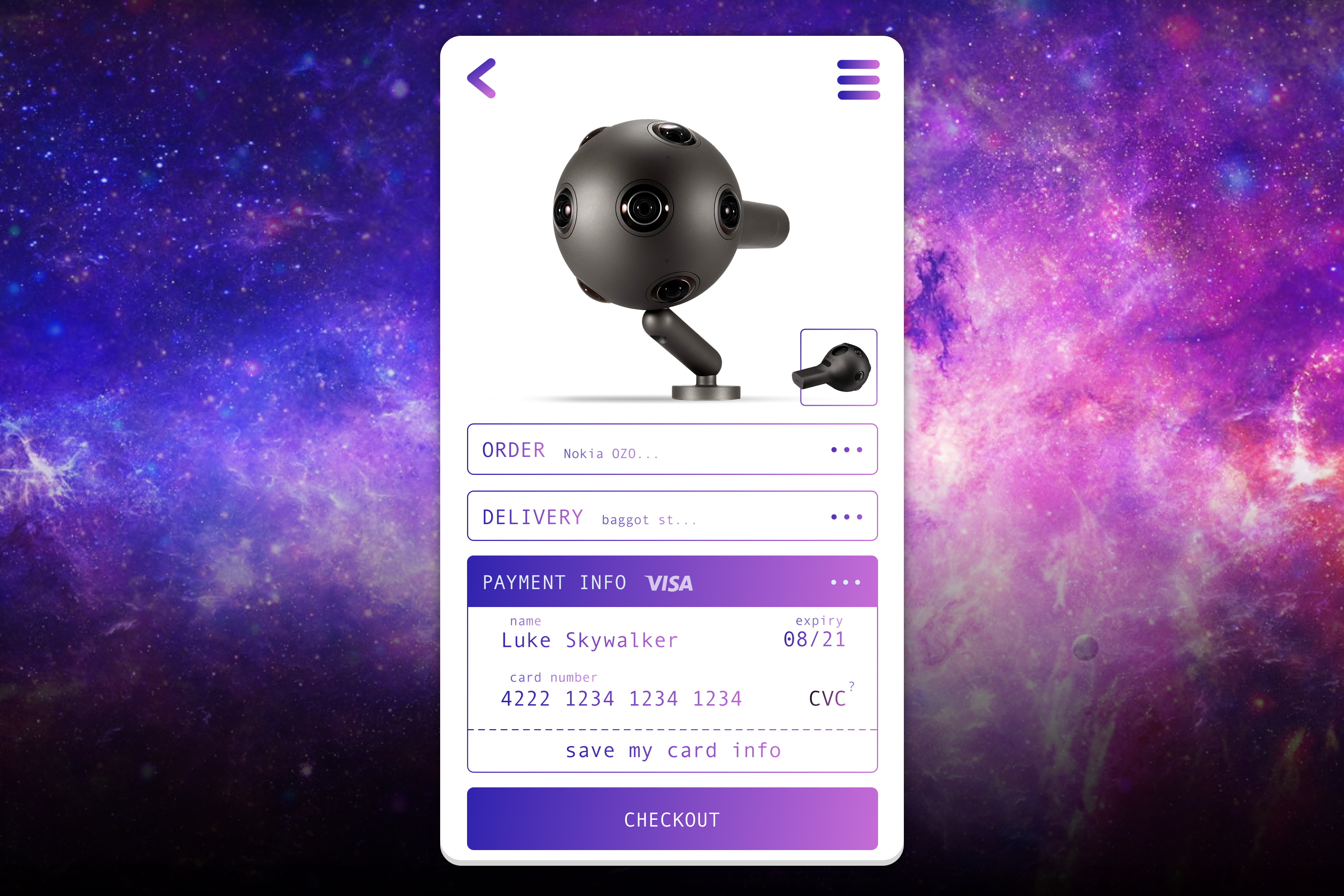 #DailyUI #002 Credit Card Checkout